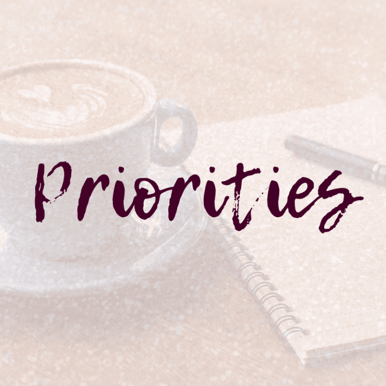 Priorities Blog