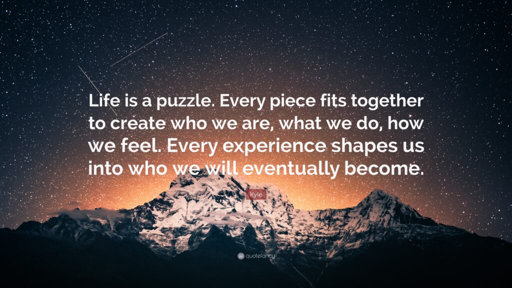 Life is a puzzle